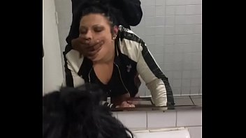 Young BBC raw dogs Thick White Milf Slut in Public Bathroom first ameatur sex tape