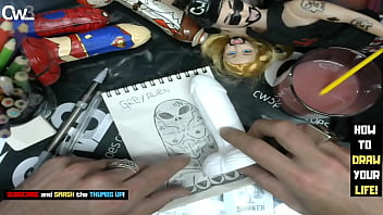Dildo art business - It's time to tracing sketch of the alien grey